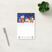 Schattige kerstman van peperkoek Trein Prettig ker Post-it® Notes (Kantoor)