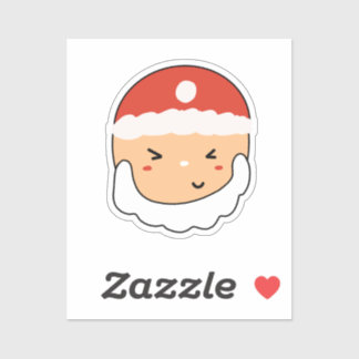 Schattige Kerstman voor Stationeryliefhebber op ma Sticker