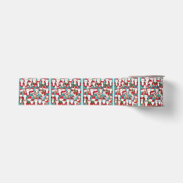 Schattige Kerstmannen Grosgrain Lint