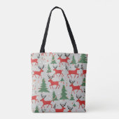 Schattige Kerstmannen Tote Bag (Achterkant)