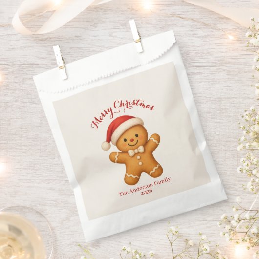 Schattige kerstmannetje met kerstmuts -  bedankzakje (Geknipt)