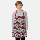 Schattige kerstmanpatroon schort (Gedragen)