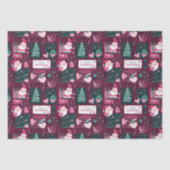 Schattige kerstmanpatroon tissuepapier (Voorkant)