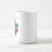 schattige kerstmantel op het dak van een vakantiem koffiemok (Center)