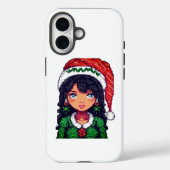 Schattige kerstmeisje Case-Mate iPhone case (Achterkant)