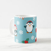 Schattige Kerstmijterpatroon Koffiemok (Voorkant links)
