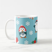 Schattige Kerstmijterpatroon Koffiemok (Links)