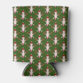 Schattige Kerstmis Axolotl Patterned Blikjeskoeler (Voorkant)