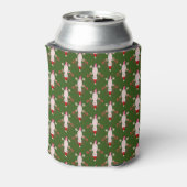 Schattige Kerstmis Axolotl Patterned Blikjeskoeler (Blikje Achterkant)