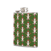 Schattige Kerstmis Axolotl Patterned Heupfles (Links)