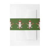 Schattige Kerstmis Axolotl Patterned Uitnodigingen Wikkel (Voorkant Voorbeeld)