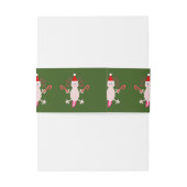 Schattige Kerstmis Axolotl Patterned Uitnodigingen Wikkel (Achterkant Voorbeeld)