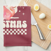 Schattige Kerstmis Axolotl Prettig Kerstfeest Theedoek (Quarter Fold)