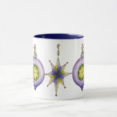 Schattige Kerstmis, Elegante en Fantasievolle Glas Mok (Midden)