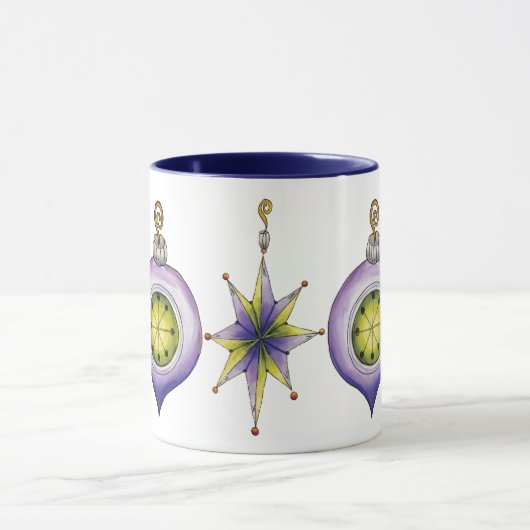 Schattige Kerstmis, Elegante en Fantasievolle Glas Mok (Midden)