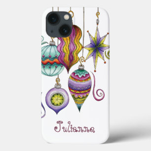 Schattige Kerstmis, Elegante en Prachtige Glas Orn Case-Mate iPhone Case