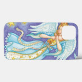 Schattige Kerstmis, Engelachtige Muzikant Speelt H Case-Mate iPhone Case (Achterkant (horizontaal))