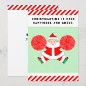 Schattige Kerstmis Feestdagenkaart (Voorkant / Achterkant)