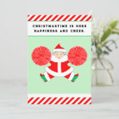 Schattige Kerstmis Feestdagenkaart (Staand voorkant)