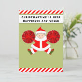Schattige Kerstmis Feestdagenkaart (Staand voorkant)