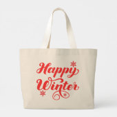 Schattige Kerstmis Grote Tote Bag (Achterkant)