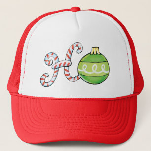 Schattige Kerstmis Ho Ho Ho, Candy Cane-sieraden Trucker Pet