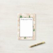 Schattige Kerstmis Ijsberen Kerst To-Do Lijst Post-it® Notes (Op bureau)