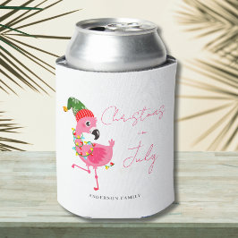 Schattige Kerstmis in juli Flamingo Blikjeskoeler