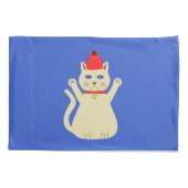 Schattige Kerstmis Kat Dubbelzijdig Patroon Kussensloop (Achterkant)