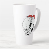 Schattige Kerstmis kat koppels in liefde minimalis Latte Mok (Rechterhoek)