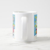 Schattige Kerstmis, Kerstman met Kittens en Katten Grote Koffiekop (Achterkant)