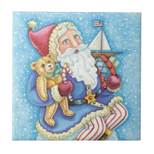 Schattige Kerstmis, Kerstman op Sneeuwbal met Spee Tegeltje