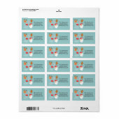 Schattige Kerstmis - Kerstman, Rendier, Kerstman G Etiket (Full Sheet)
