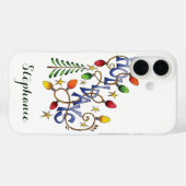 Schattige Kerstmis, Lichtjes en Sterren met Vakant Case-Mate iPhone Case (Achterkant (horizontaal))