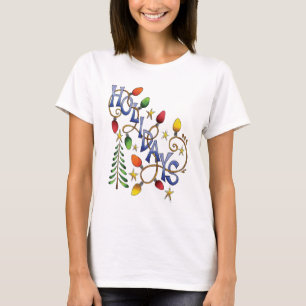 Schattige Kerstmis, Lichtjes en Sterren met Vakant T-shirt