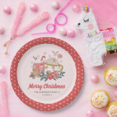 Schattige Kerstmis Papieren Bordje (Feest)