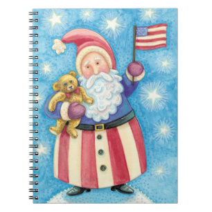Schattige Kerstmis, Patriottische Kerstman met Vla Notitieboek