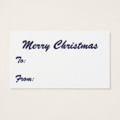 Schattige Kerstmis, Patriottische Kerstman met Vla Visitekaartje (Achterkant)