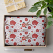 Schattige Kerstmis Rode Kerst Reindeer Tissuepapier (Geschenk)