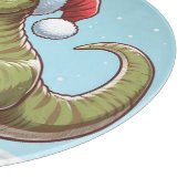 Schattige Kerstmis snoepriet dinosaurus Snijplank (Hoek)