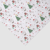 Schattige kerstmis tissuepapier (Detail)