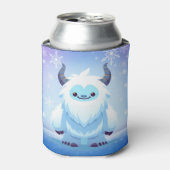 Schattige Kerstmis/winter yeti Blikjeskoeler (Blikje Voorkant)