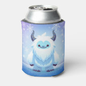 Schattige Kerstmis/winter yeti Blikjeskoeler (Blikje Achterkant)