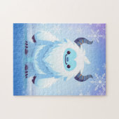Schattige Kerstmis/winter yeti Legpuzzel (Horizontaal)