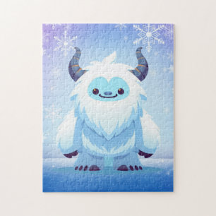 Schattige Kerstmis/winter yeti Legpuzzel