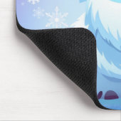 Schattige Kerstmis/winter yeti Muismat (Hoek)