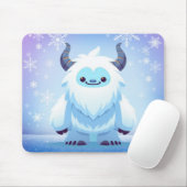 Schattige Kerstmis/winter yeti Muismat (Met muis)