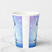 Schattige Kerstmis/winter yeti Papieren Bekers (Links)
