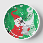 Schattige Kerstmis, zingende en dansende Kerstman (Voorkant)