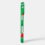 Schattige Kerstmis, zingende en dansende Kerstman Case-Mate iPhone Case (Achterkant / Rechts)